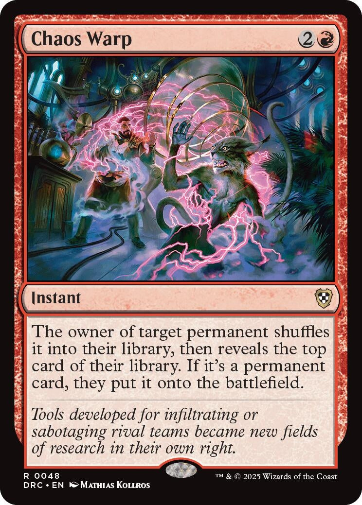 Image for Chaos Warp (48) (DRC) - Magic: The Gathering