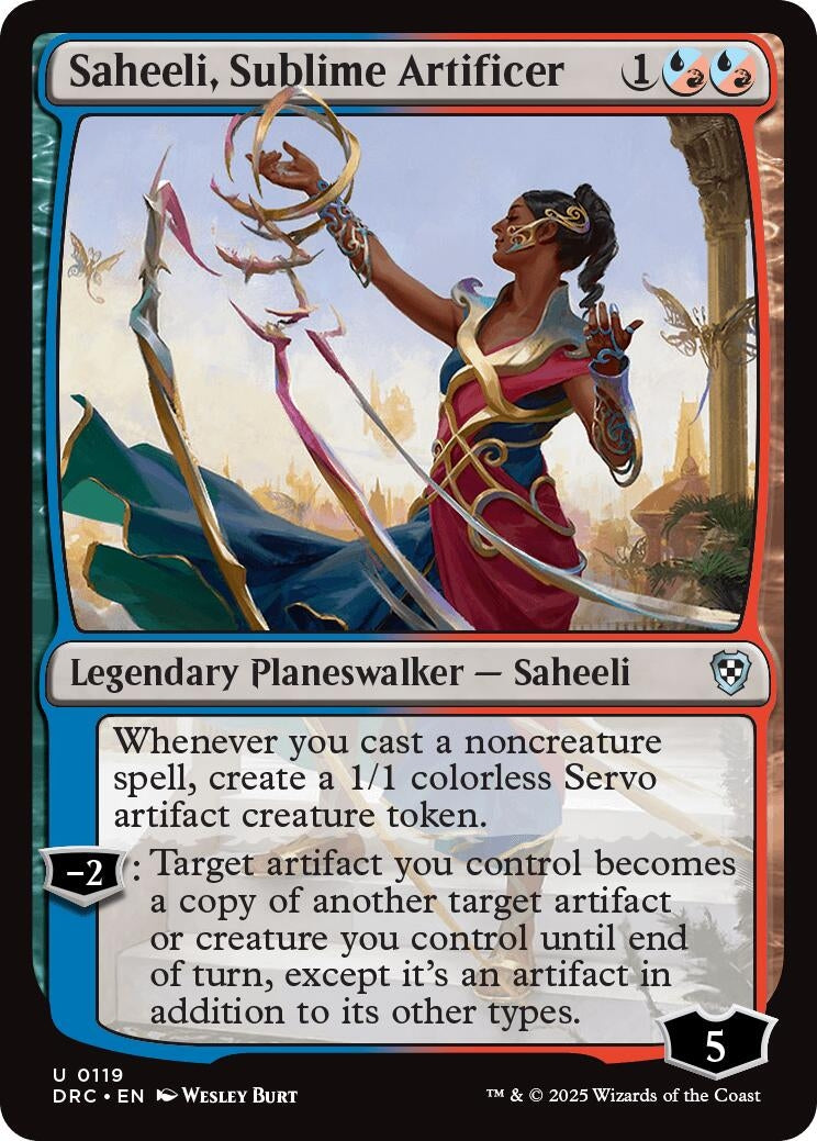 Image for Saheeli, Sublime Artificer (119) (DRC) - Magic: The Gathering