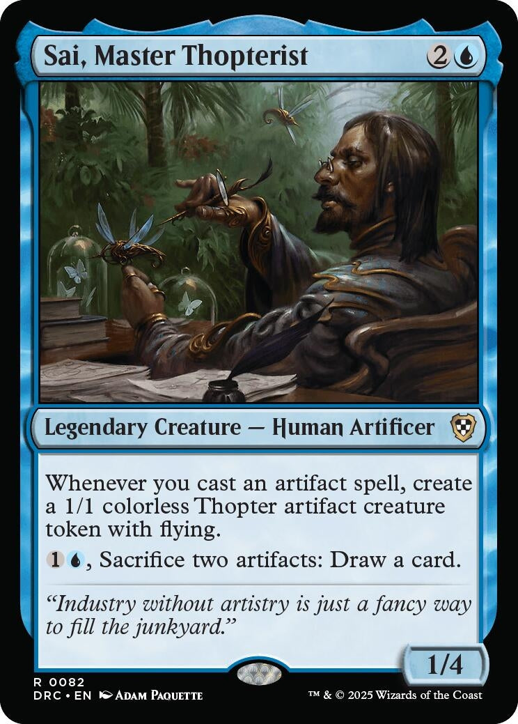 Image for Sai, Master Thopterist (82) (DRC) - Magic: The Gathering