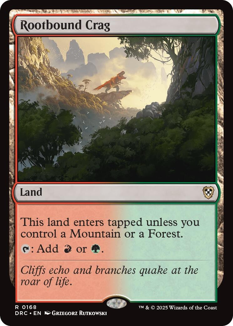 Image for Rootbound Crag (168) (DRC) - Magic: The Gathering