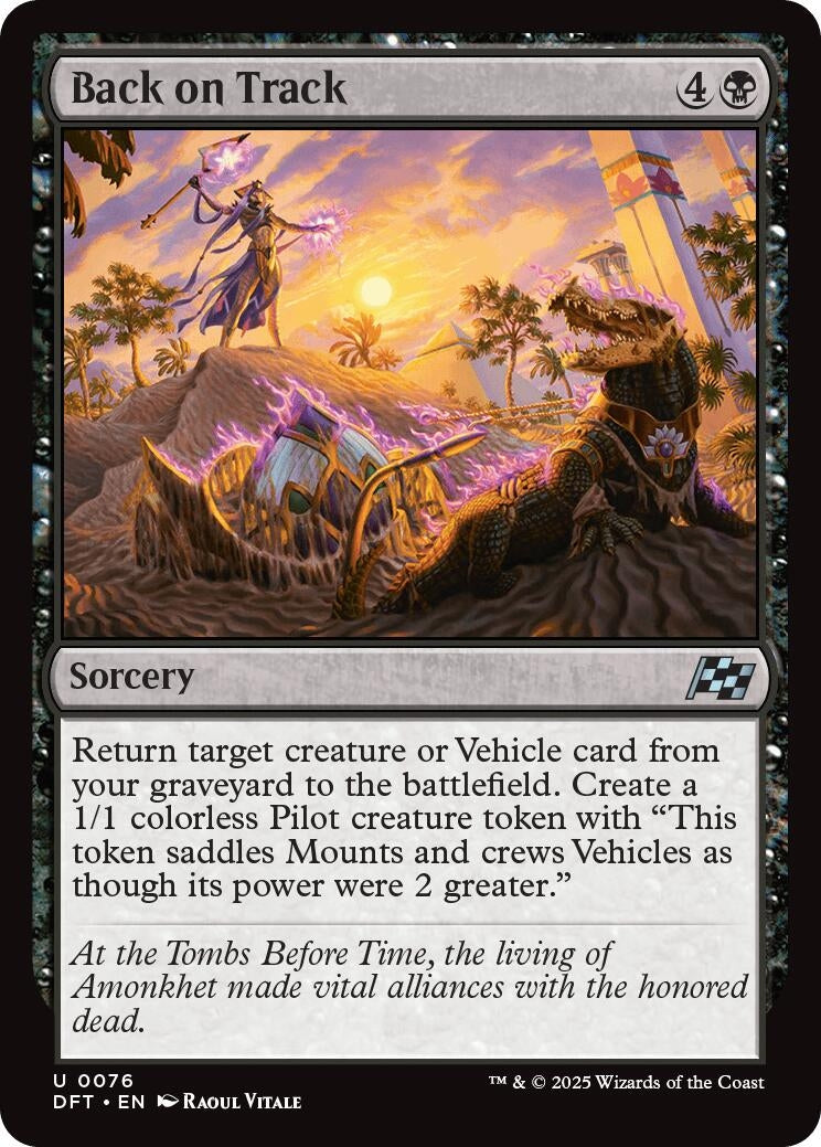 Image for Back on Track (76) (DFT) - Magic: The Gathering