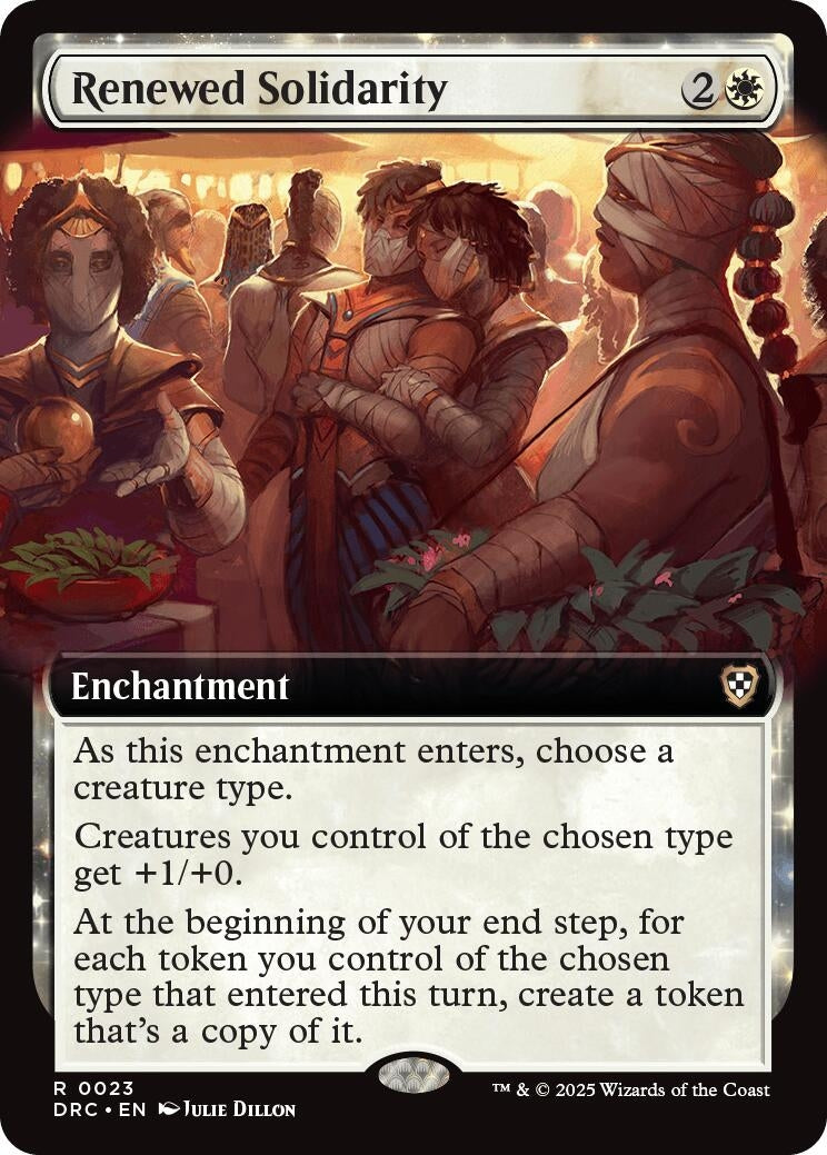 Image for Renewed Solidarity (Extended Art) (23) (DRC) - Magic: The Gathering