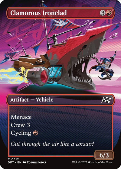 Clamorous Ironclad (Borderless) (312) (DFT)