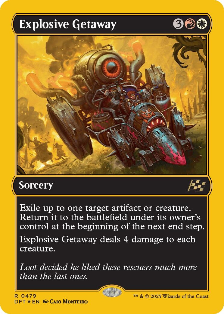 Image for Explosive Getaway (First-Place Foil) (479) (DFT) - Magic: The Gathering