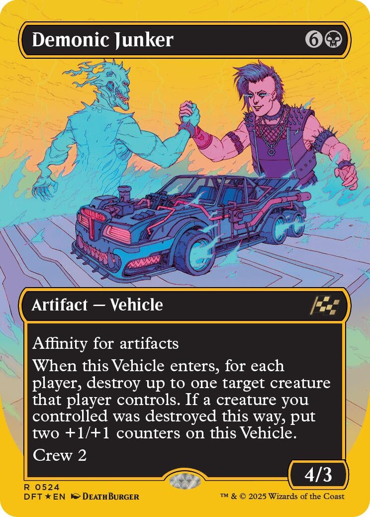 Image for Demonic Junker (Borderless) (First-Place Foil) (524) (DFT) - Magic: The Gathering