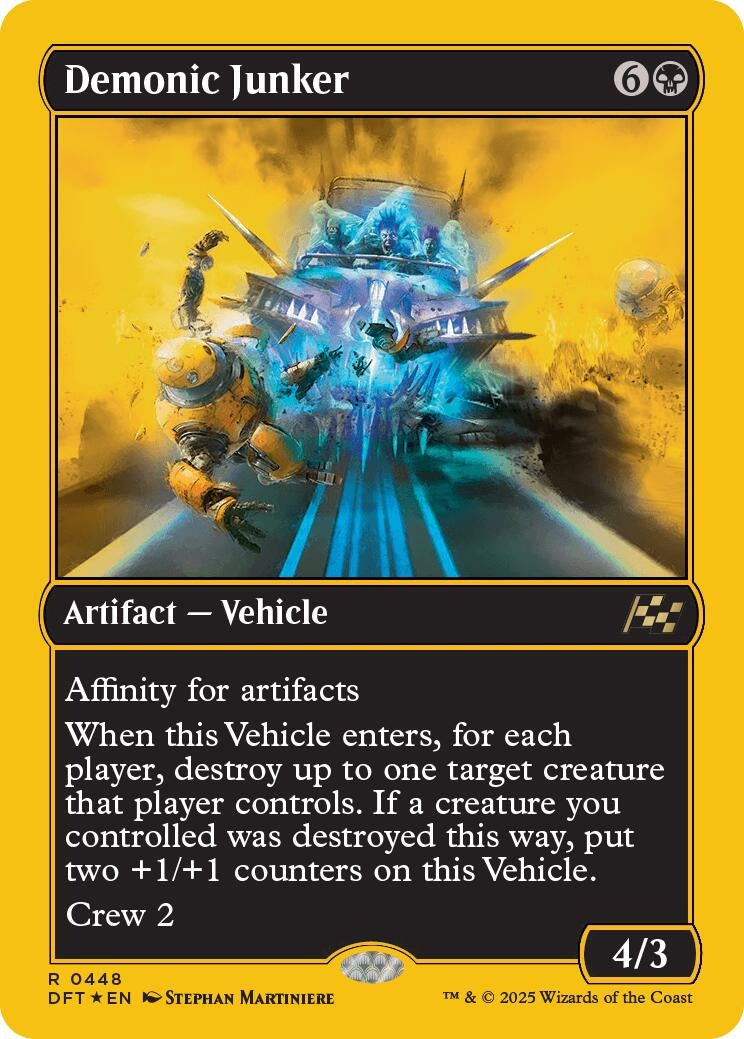 Image for Demonic Junker (First-Place Foil) (448) (DFT) - Magic: The Gathering