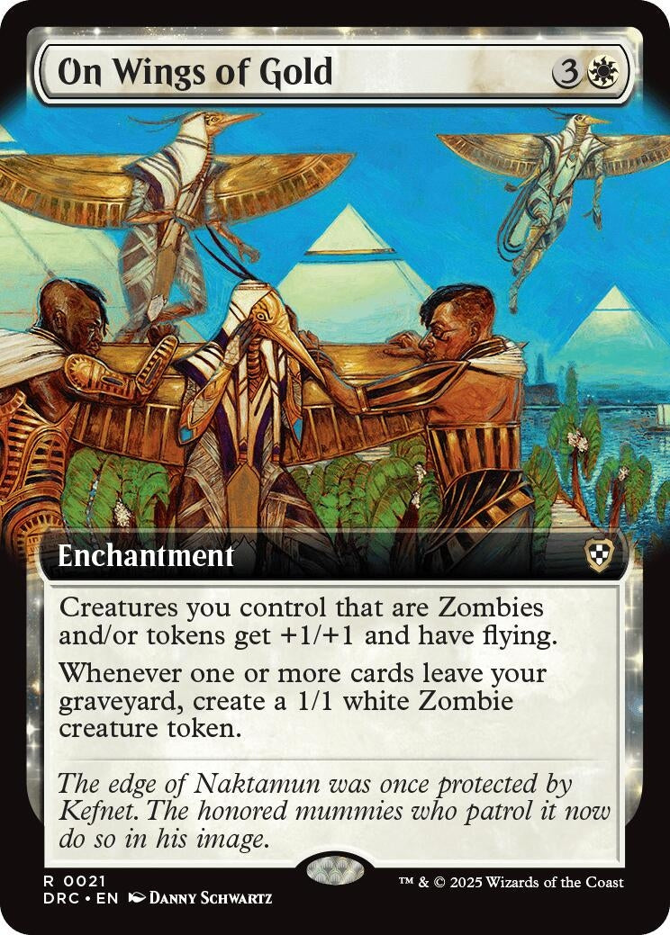Image for On Wings of Gold (Extended Art) (21) (DRC) - Magic: The Gathering