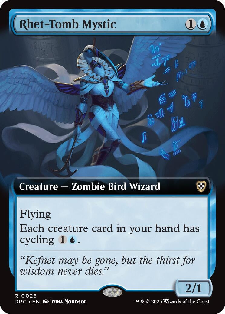 Image for Rhet-Tomb Mystic (Extended Art) (26) (DRC) - Magic: The Gathering