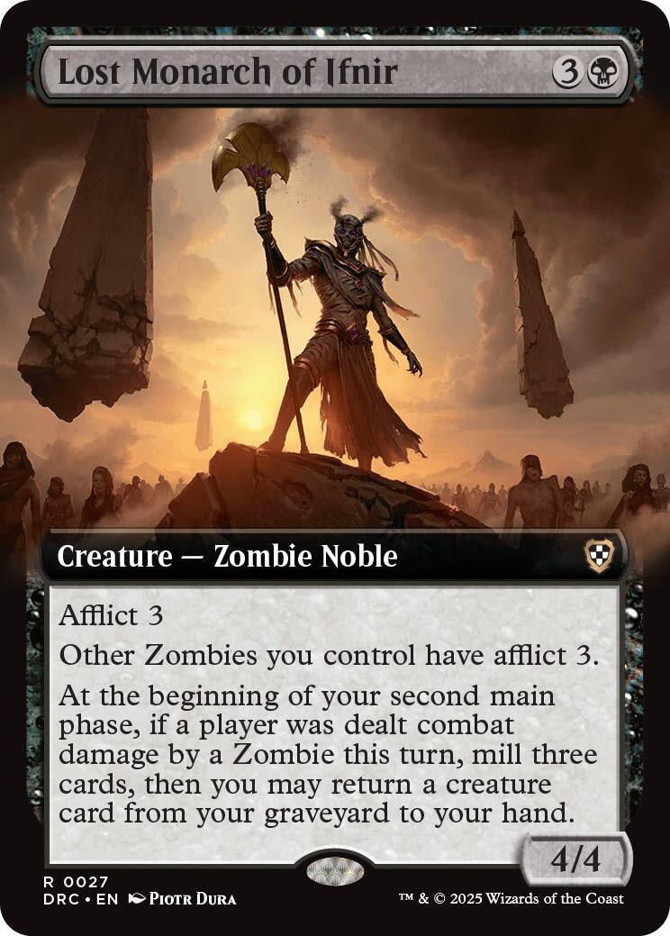 Image for Lost Monarch of Ifnir (Extended Art) (27) (DRC) - Magic: The Gathering