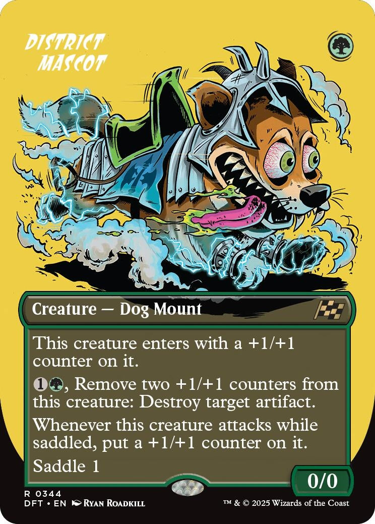 Image for District Mascot (Borderless) (344) (DFT) - Magic: The Gathering