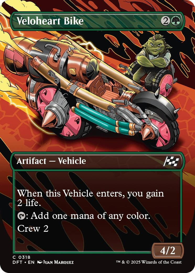 Image for Veloheart Bike (Borderless) (318) (DFT) - Magic: The Gathering