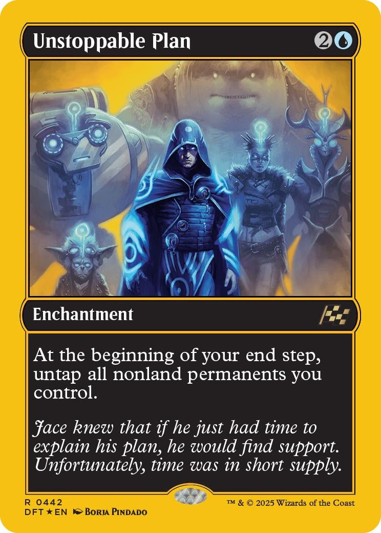Image for Unstoppable Plan (First-Place Foil) (442) (DFT) - Magic: The Gathering