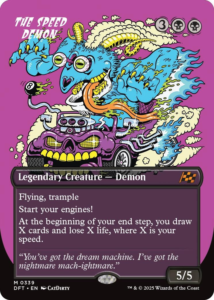Image for The Speed Demon (Borderless) (339) (DFT) - Magic: The Gathering