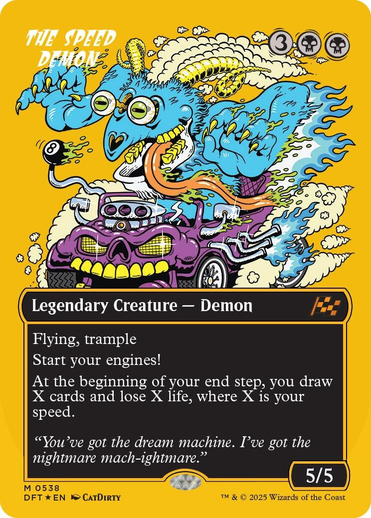 Image for The Speed Demon (Borderless) (First-Place Foil) (538) (DFT) - Magic: The Gathering