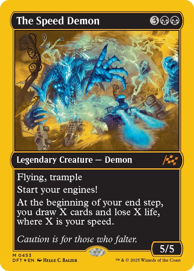 Image for The Speed Demon (First-Place Foil) (453) (DFT) - Magic: The Gathering