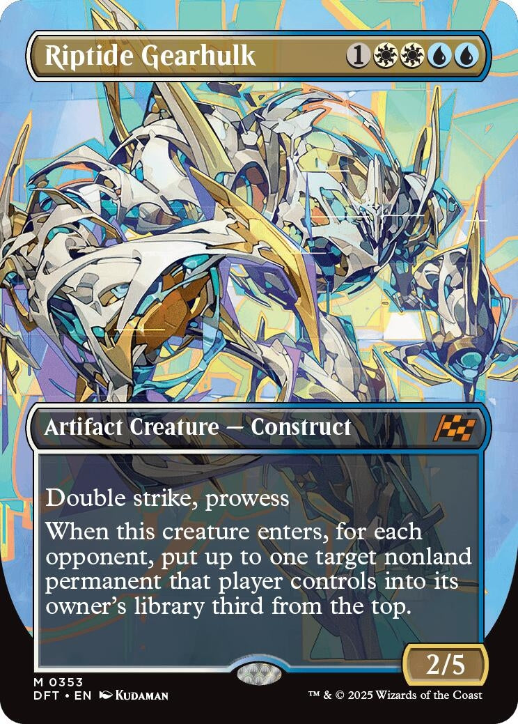 Image for Riptide Gearhulk (Borderless) (353) (DFT) - Magic: The Gathering