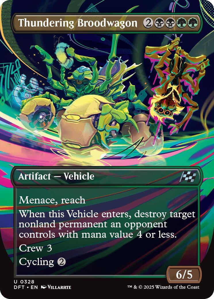 Image for Thundering Broodwagon (Borderless) (328) (DFT) - Magic: The Gathering