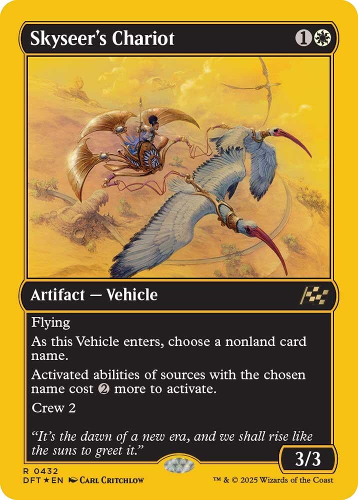 Image for Skyseer's Chariot (First-Place Foil) (432) (DFT) - Magic: The Gathering