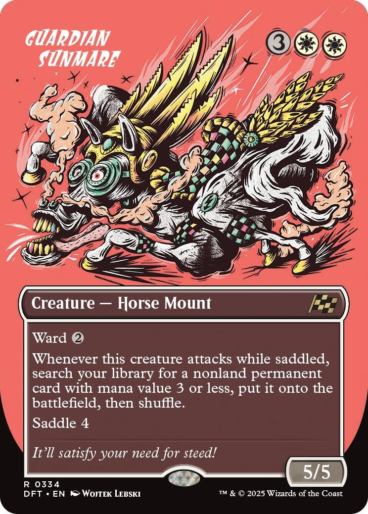 Image for Guardian Sunmare (Borderless) (334) (DFT) - Magic: The Gathering