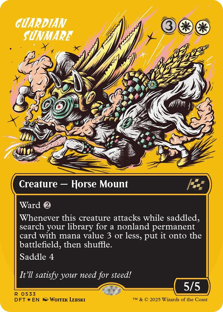 Image for Guardian Sunmare (Borderless) (First-Place Foil) (533) (DFT) - Magic: The Gathering