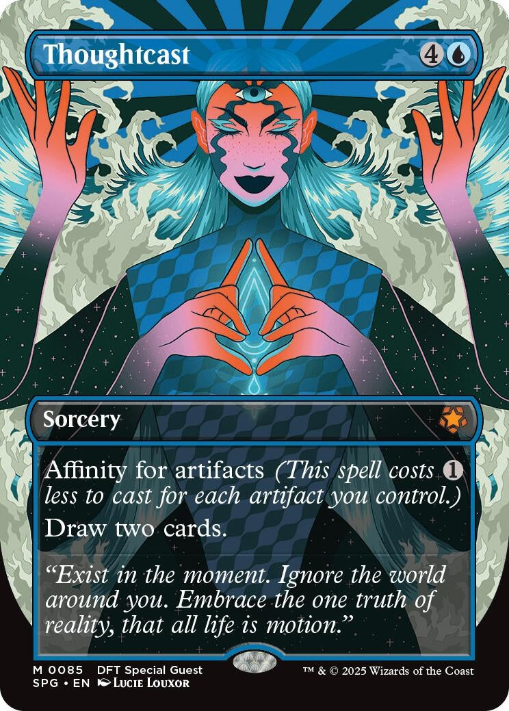 Image for Thoughtcast (Borderless) (85) (SPG) - Magic: The Gathering