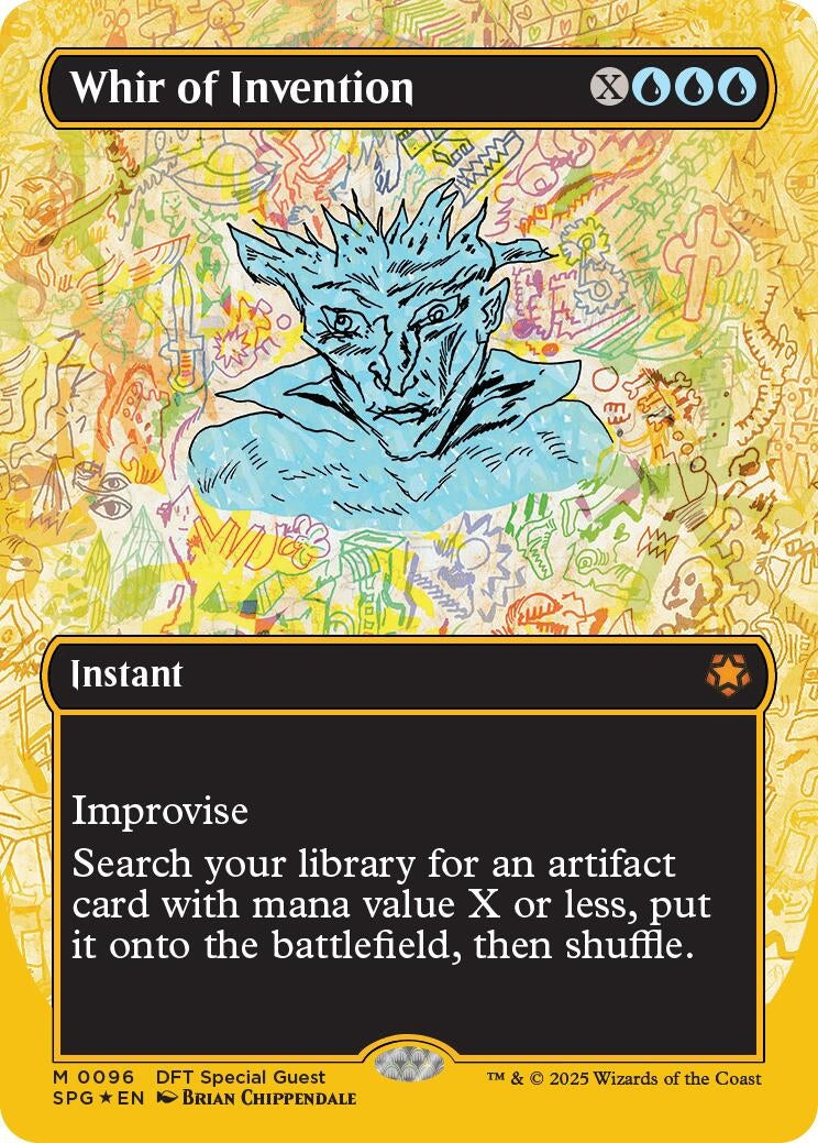 Image for Whir of Invention (Borderless) (First-Place Foil) (96) (SPG) - Magic: The Gathering