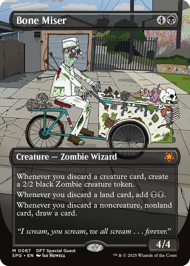 Image for Bone Miser (Borderless) (87) (SPG) - Magic: The Gathering