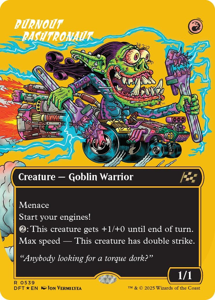 Image for Burnout Bashtronaut (Borderless) (First-Place Foil) (539) (DFT) - Magic: The Gathering