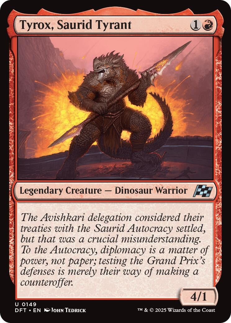 Image for Tyrox, Saurid Tyrant (149) (DFT) - Magic: The Gathering