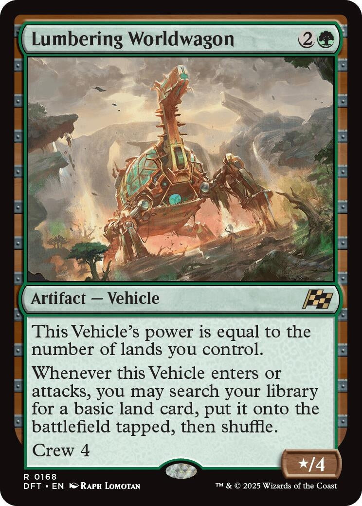 Image for Lumbering Worldwagon (168) (DFT) - Magic: The Gathering