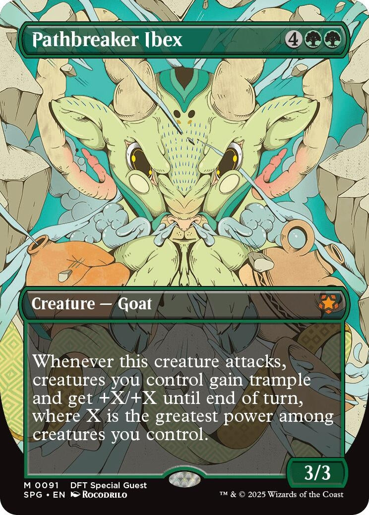 Image for Pathbreaker Ibex (Borderless) (91) (SPG) - Magic: The Gathering