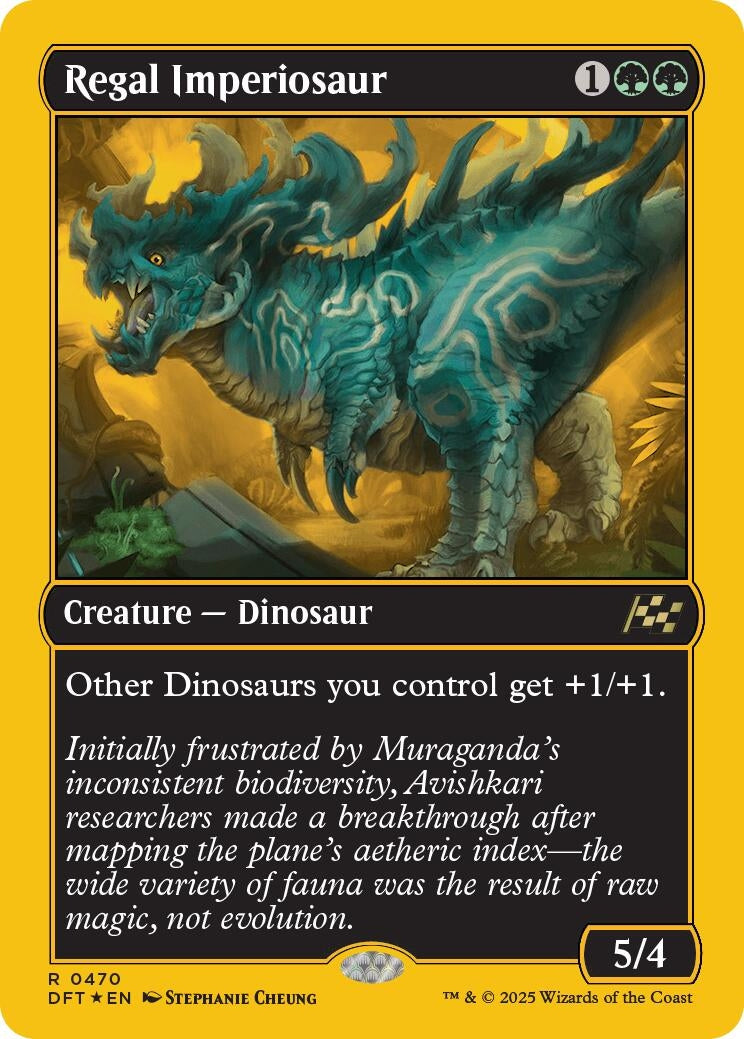 Image for Regal Imperiosaur (First-Place Foil) (470) (DFT) - Magic: The Gathering