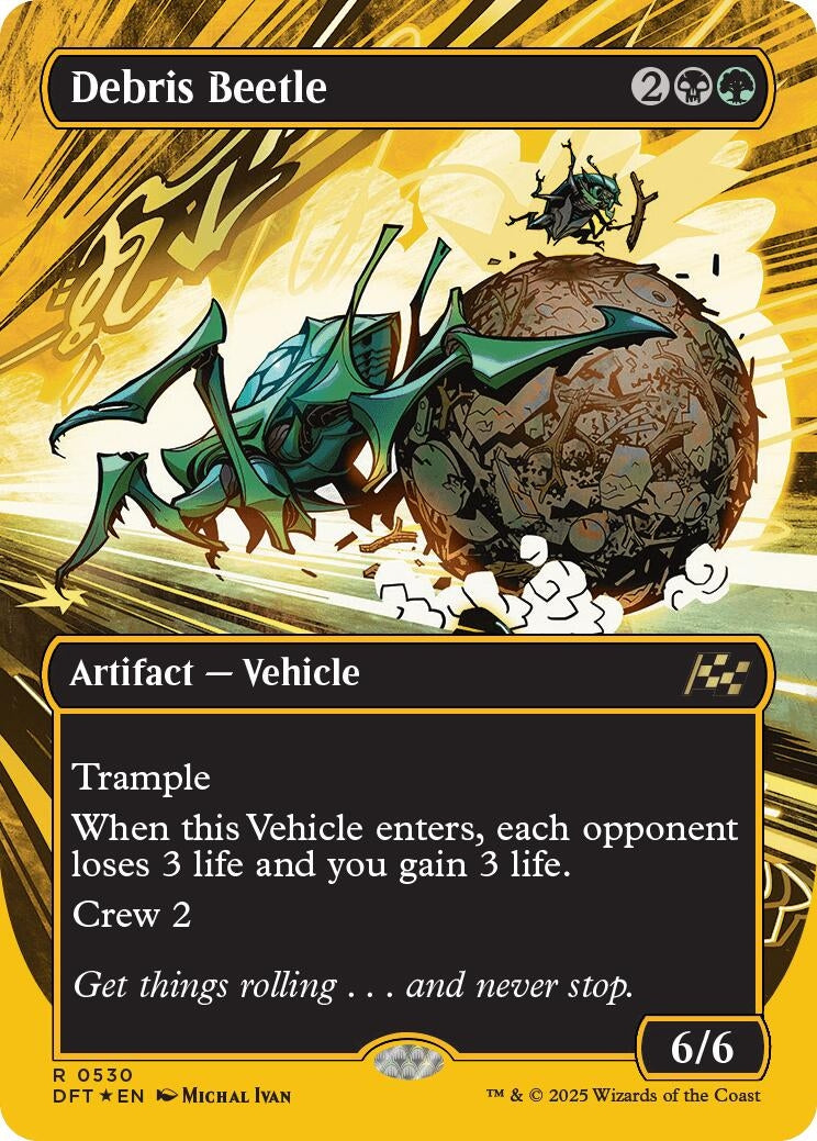 Image for Debris Beetle (Borderless) (First-Place Foil) (530) (DFT) - Magic: The Gathering