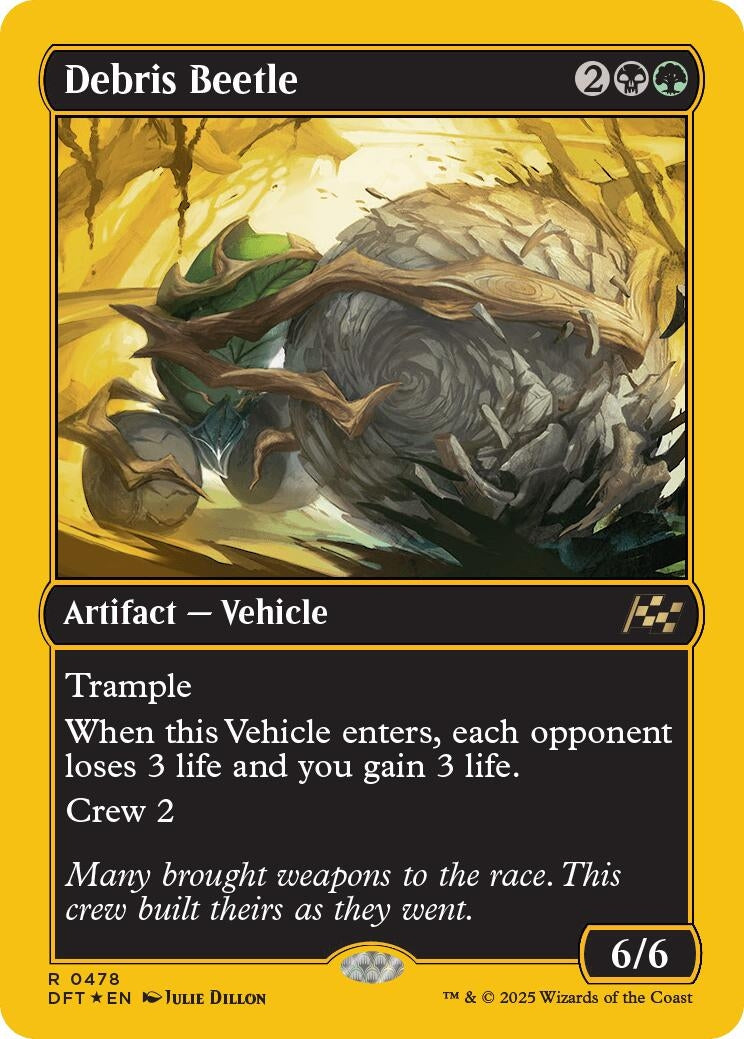 Image for Debris Beetle (First-Place Foil) (478) (DFT) - Magic: The Gathering