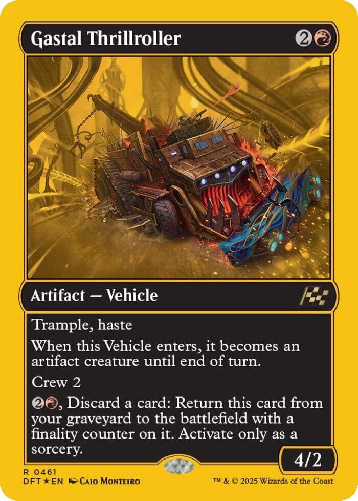 Image for Gastal Thrillroller (First-Place Foil) (461) (DFT) - Magic: The Gathering