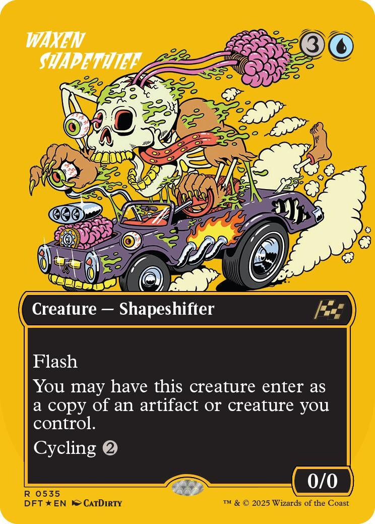 Image for Waxen Shapethief (Borderless) (First-Place Foil) (535) (DFT) - Magic: The Gathering