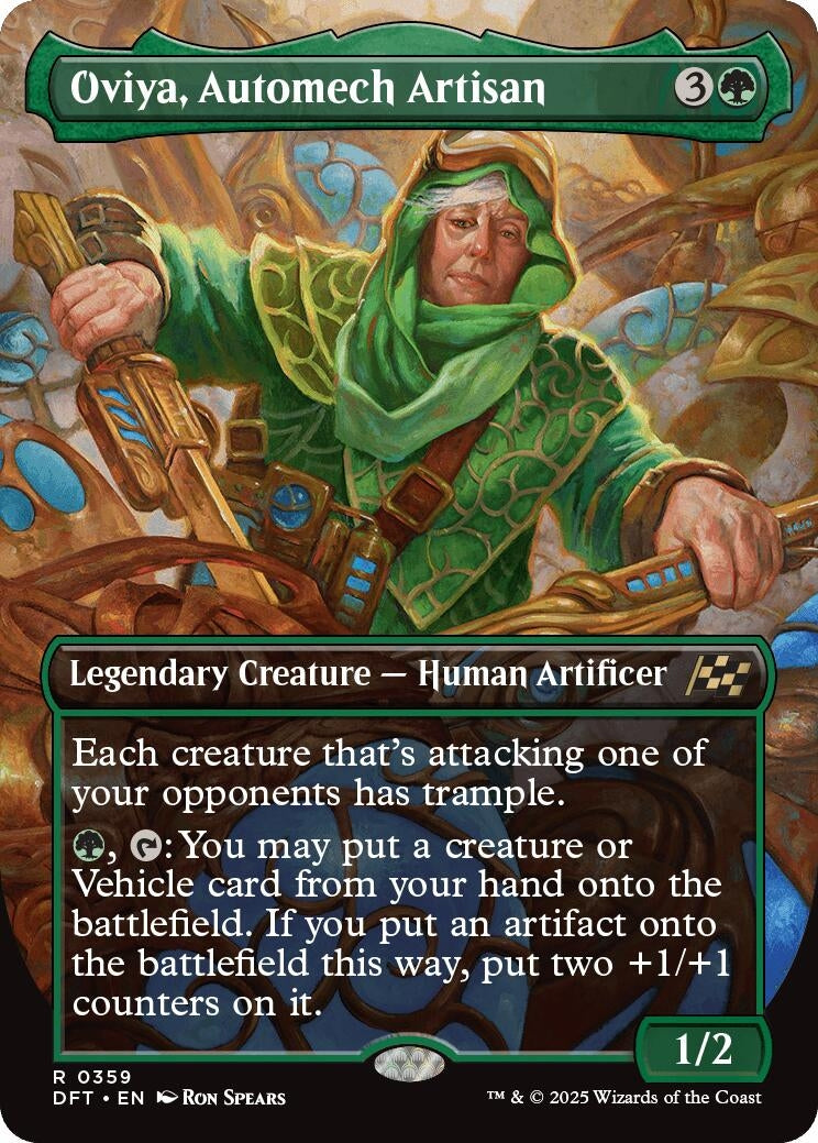 Image for Oviya, Automech Artisan (Borderless) (359) (DFT) - Magic: The Gathering