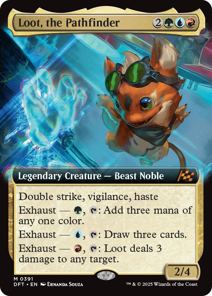 Image for Loot, the Pathfinder (Extended Art) (391) (DFT) - Magic: The Gathering