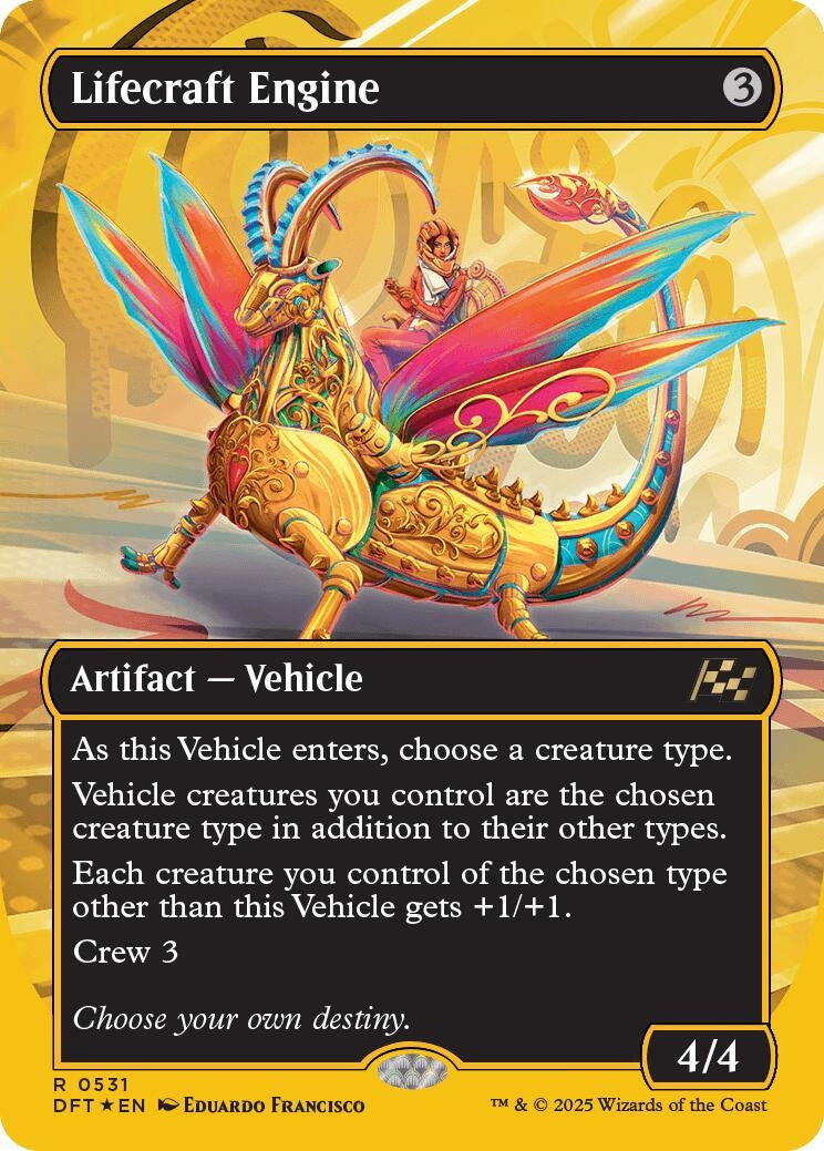 Image for Lifecraft Engine (Borderless) (First-Place Foil) (531) (DFT) - Magic: The Gathering