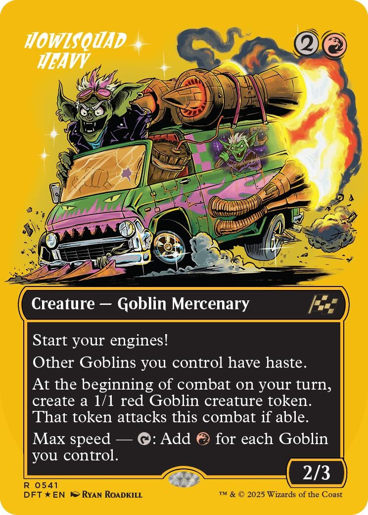 Image for Howlsquad Heavy (Borderless) (First-Place Foil) (541) (DFT) - Magic: The Gathering
