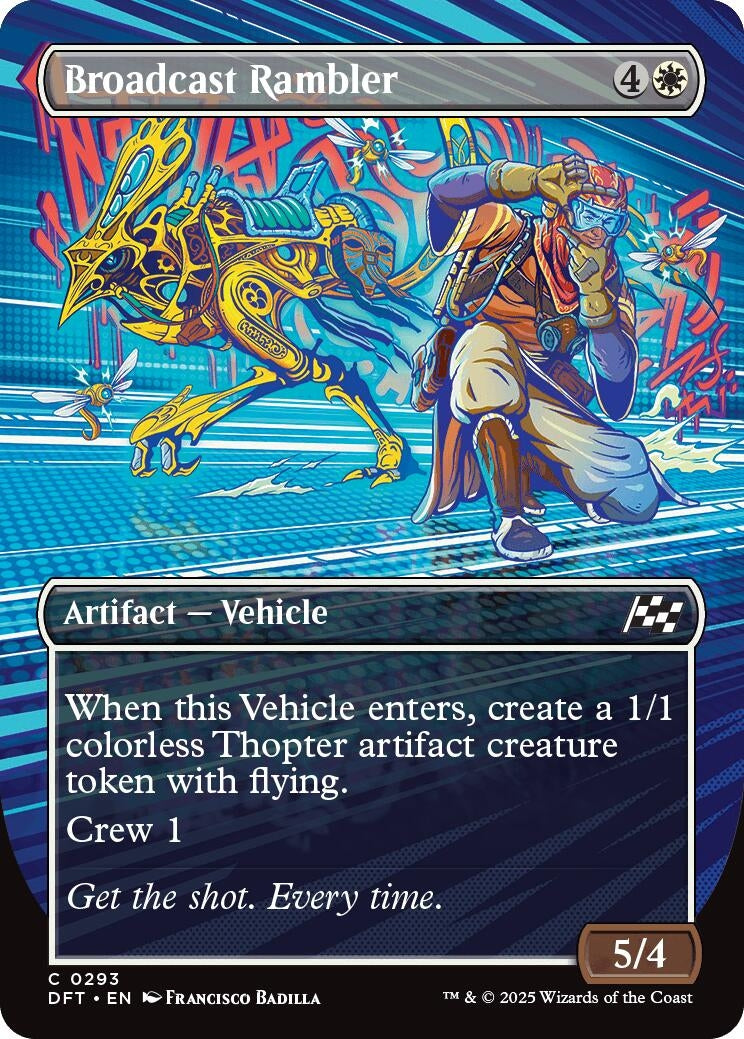 Image for Broadcast Rambler (Borderless) (293) (DFT) - Magic: The Gathering