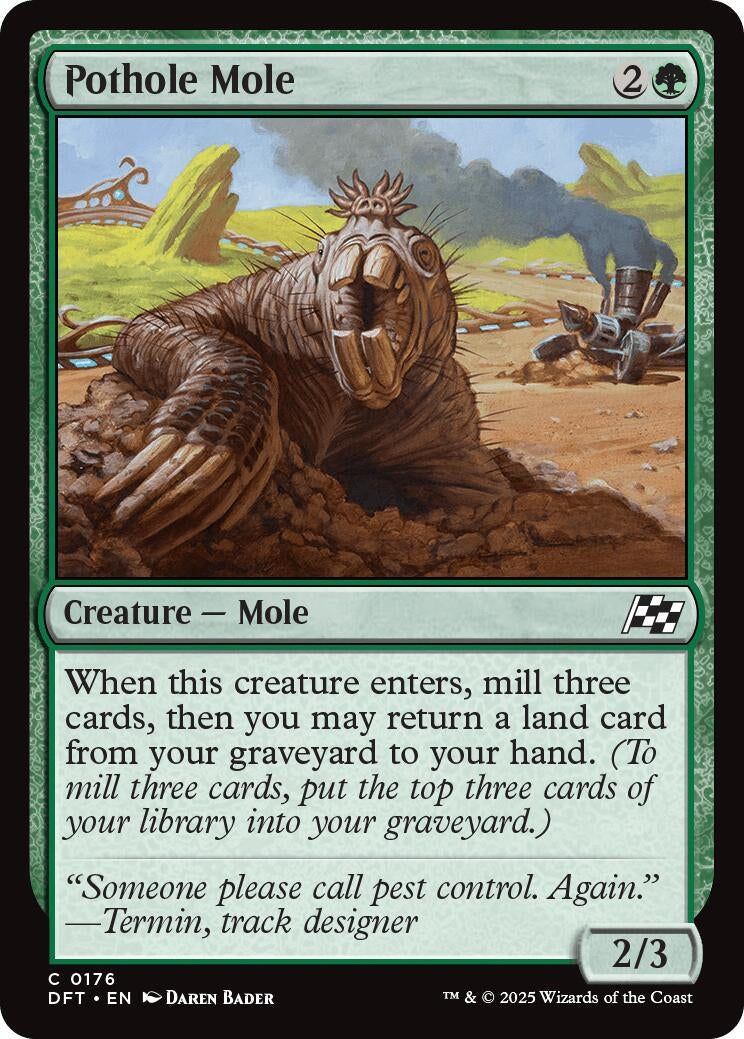 Image for Pothole Mole (176) (DFT) - Magic: The Gathering