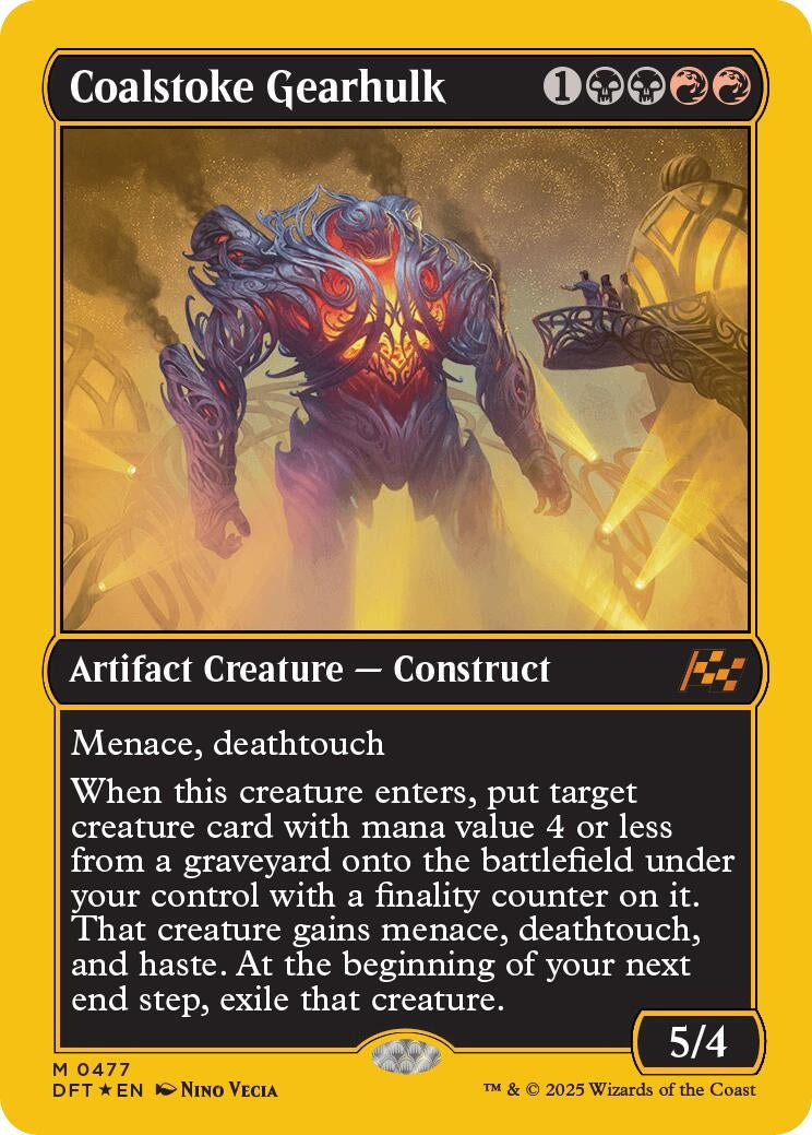 Image for Coalstoke Gearhulk (First-Place Foil) (477) (DFT) - Magic: The Gathering