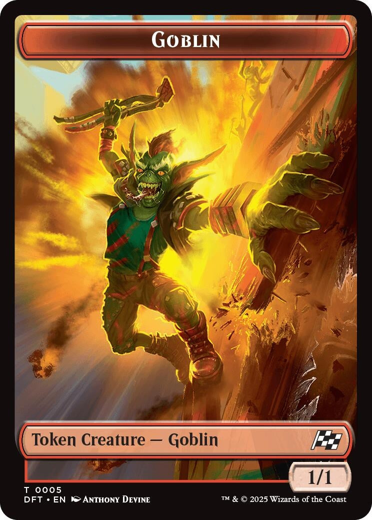Image for Goblin // Thopter (0010) Double-Sided Token (5 // 10) (DFT) - Magic: The Gathering