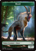 Image for Beast (0010) // Beast (0011) Double-Sided Token (10 // 11) (DRC) - Magic: The Gathering