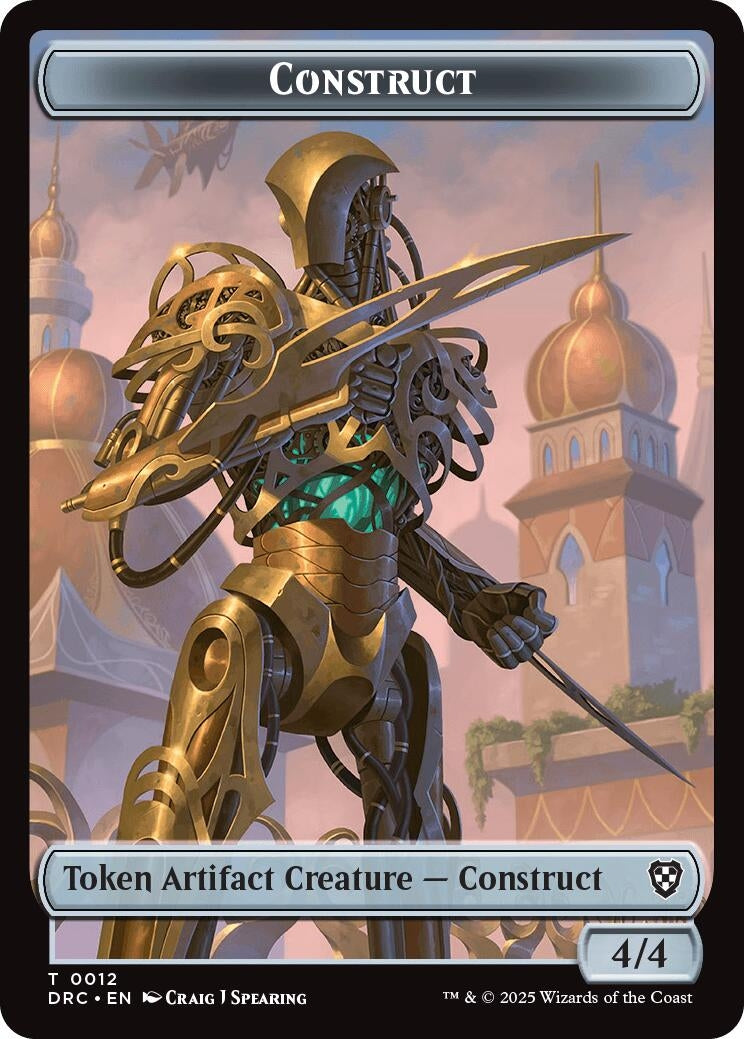 Image for Construct // Nalaar Aetherjet Double-Sided Token (12 // 16) (DRC) - Magic: The Gathering