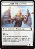 Image for Angel of Sanctions // Zombie (0003) Double-Sided Token (1 // 3) (DRC) - Magic: The Gathering