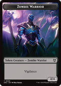 Image for Zombie Warrior // Zombie (0003) Double-Sided Token (9 // 3) (DRC) - Magic: The Gathering