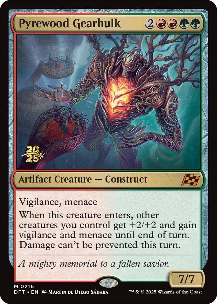 Image for Pyrewood Gearhulk (216) (PRE) - Magic: The Gathering