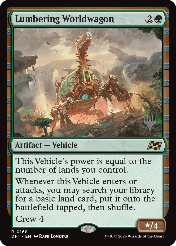 Image for Lumbering Worldwagon (168) (PPDFT) - Magic: The Gathering
